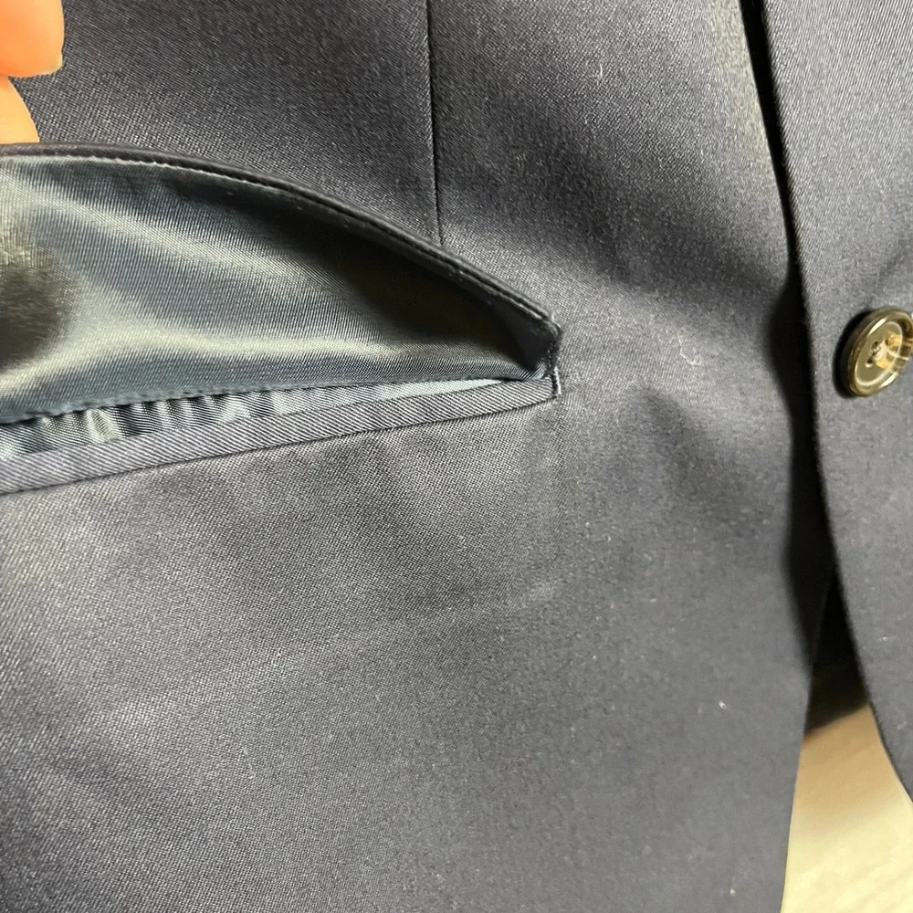 Boys Ralph Lauren Navy Blue‎ Blazer Jacket 14R Classic Style